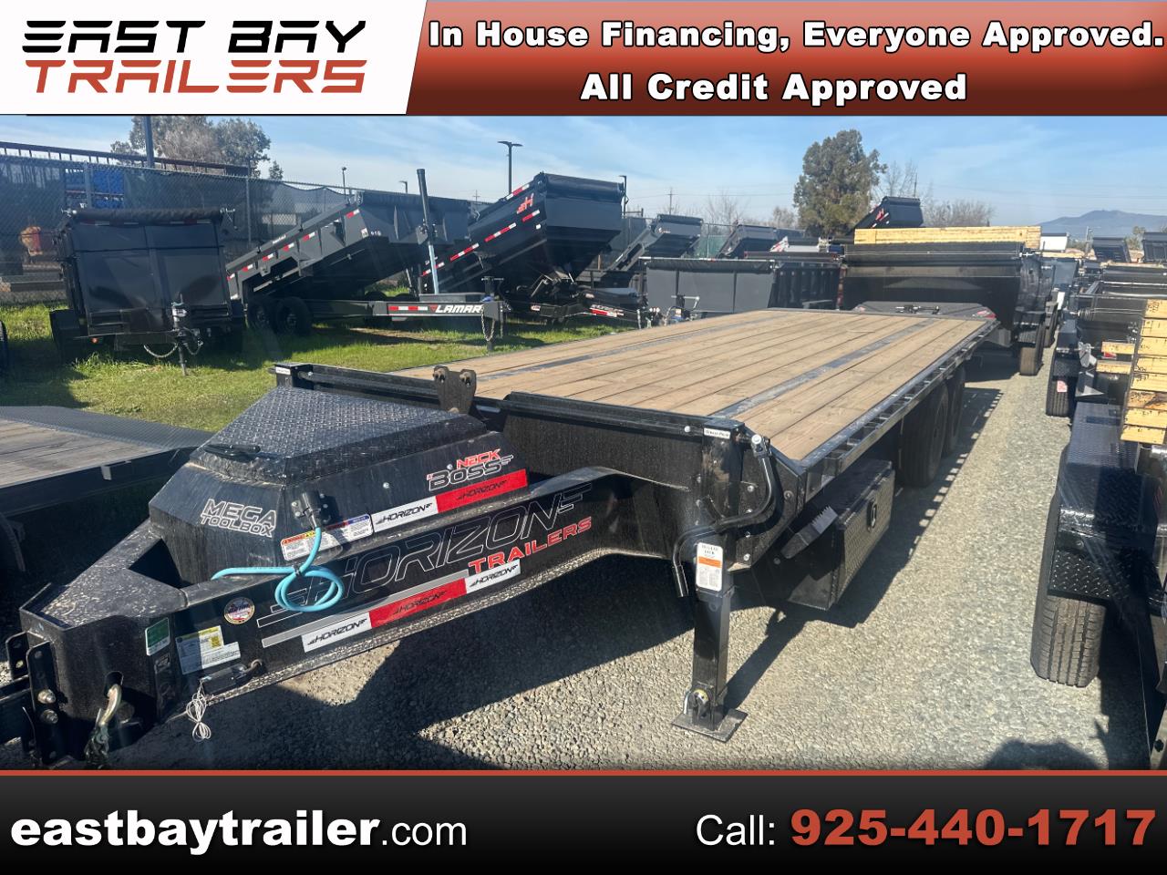 2026 Horizon Trailers 22 FFT 24' x 102" x 36" BP 10K 2A FULL TILT FLATDECK