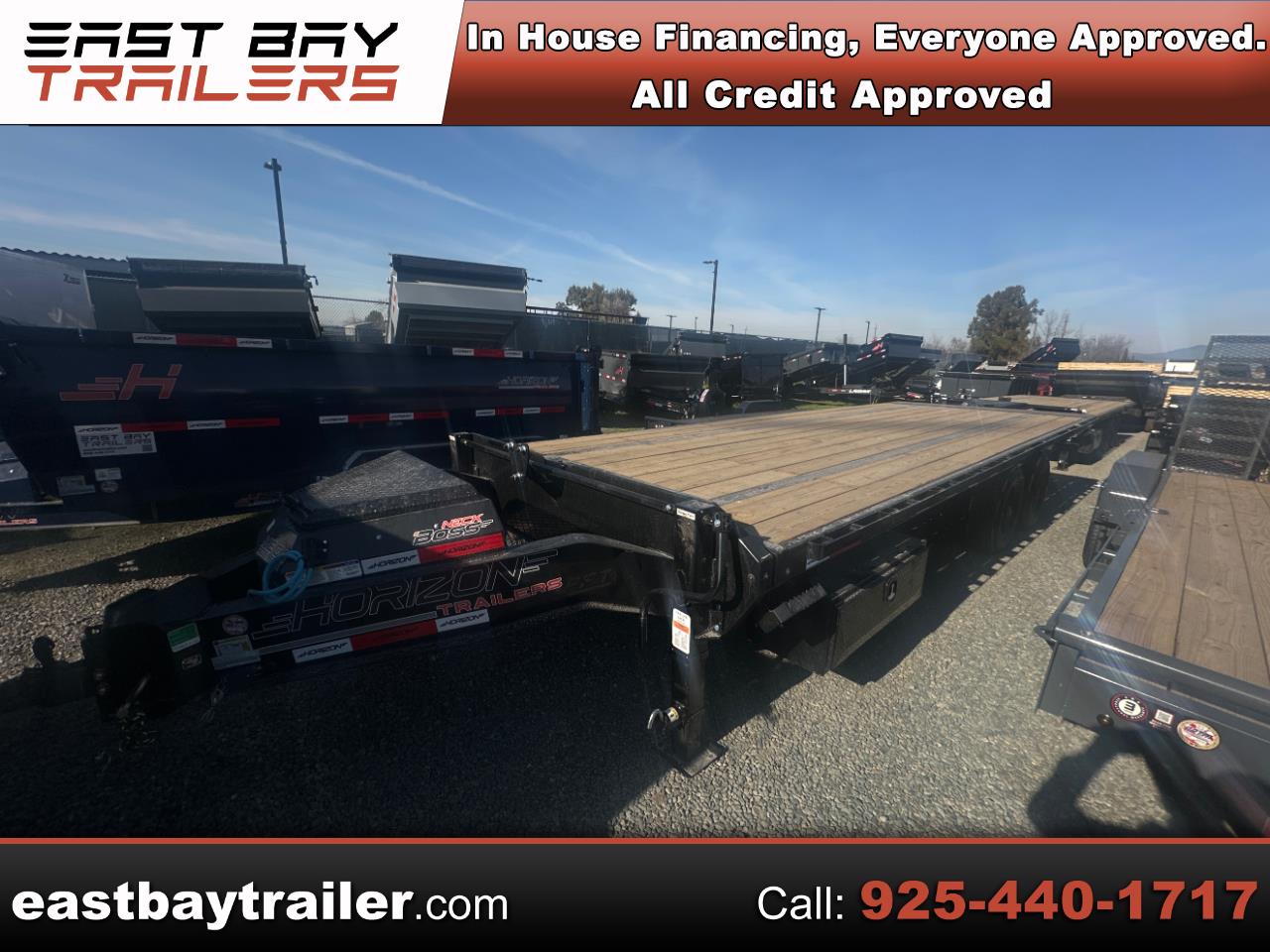 2026 Horizon Trailers 22 FFT 24' x 102" x 36" BP 10K 2A FULL TILT FLATDECK