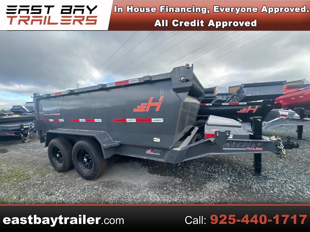 2026 Horizon Trailers 22 LZ7 12' x 83" X 42" BP 7K 2A DUMP TRAILER  4 foot