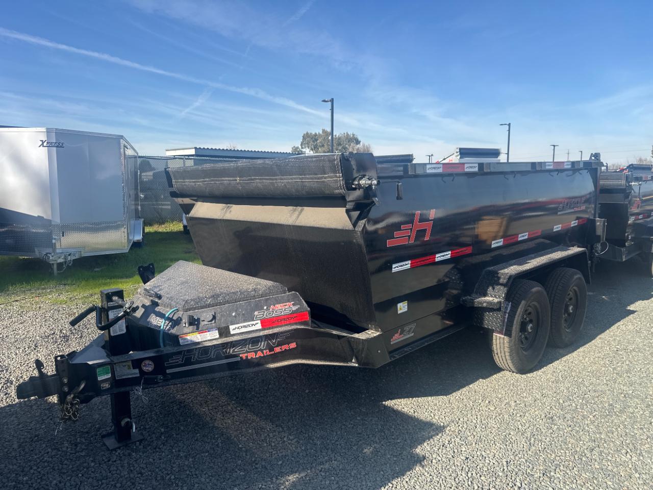 2026 Horizon Trailers 22 LZ7 12' x 83" X 42" BP 7K 2A DUMP TRAILER 4 foot