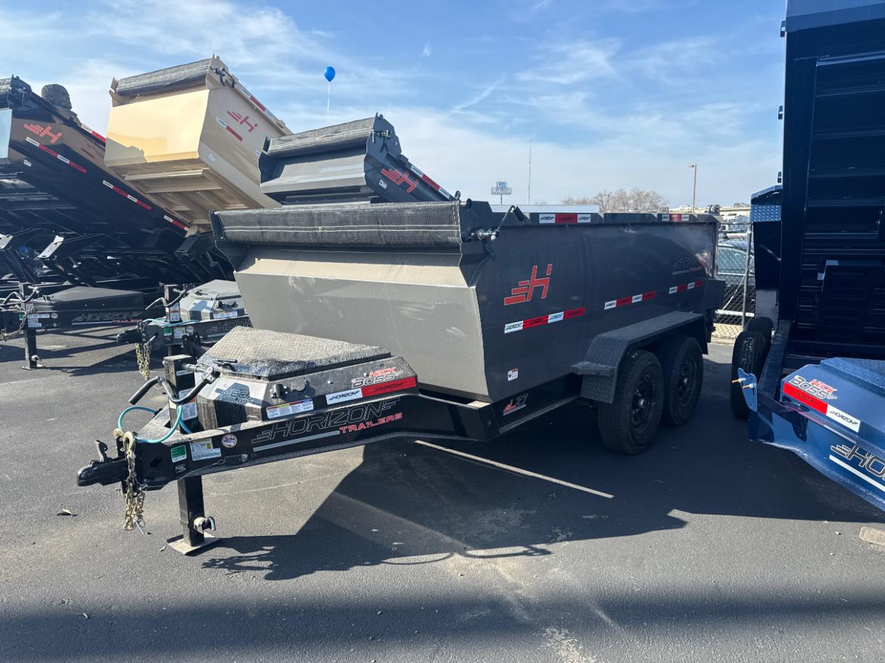 2026 Horizon Trailers 22 LZ7 12' x 83" X 42" BP 7K 2A DUMP TRAILER 4 foot
