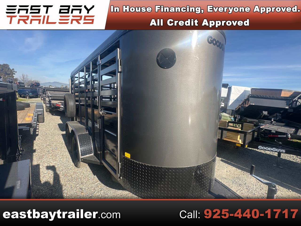 2026 Trailer Horse Trailer NEW GOOD GUYS RANCHER 5X14 FOR 1 TO 2 COWS