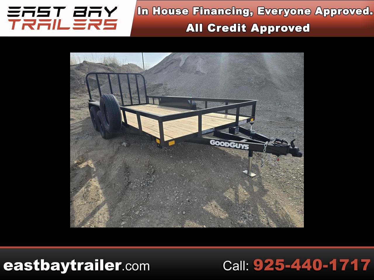 2026 Trailer Utility NEW GOOD GUYS 14 FOOT TANDEM 83 WIDE SPRING GATE