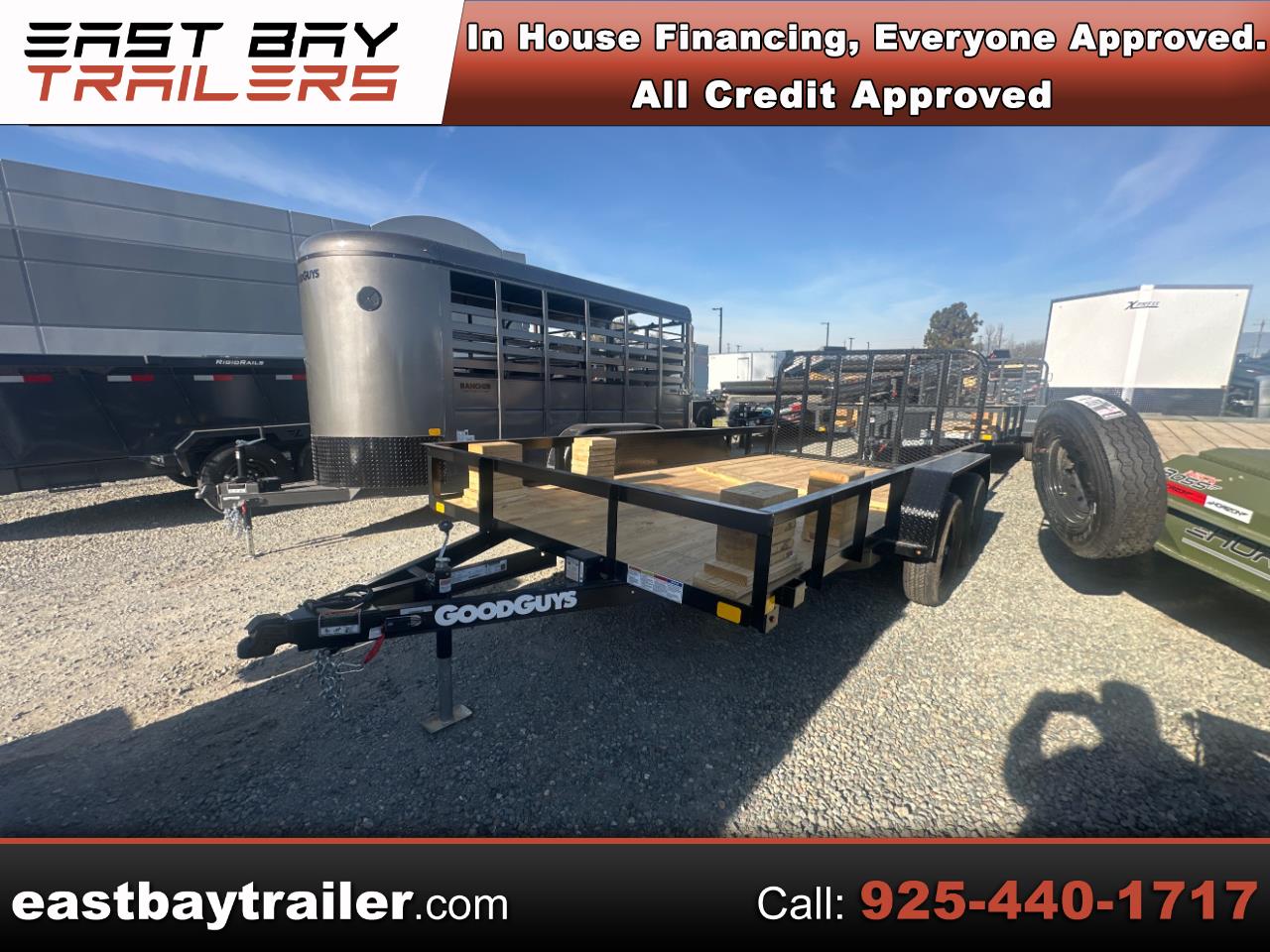 2026 Trailer Utility NEW GOOD GUYS 14 FOOT TANDEM 83 WIDE SPRING GATE