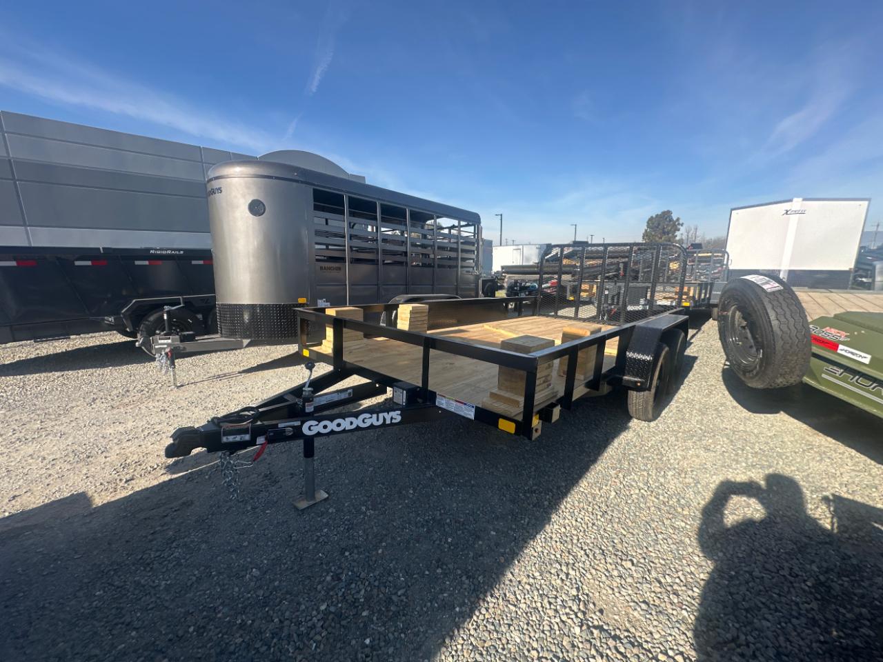 2026 Trailer Utility NEW GOOD GUYS 14 FOOT TANDEM 83 WIDE SPRING GATE