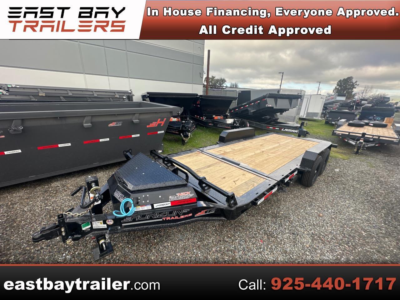 2026 Horizon Trailers 22 ETZ 20' x 83" x 22" BP 7K 2A EQUIPMENT TILT