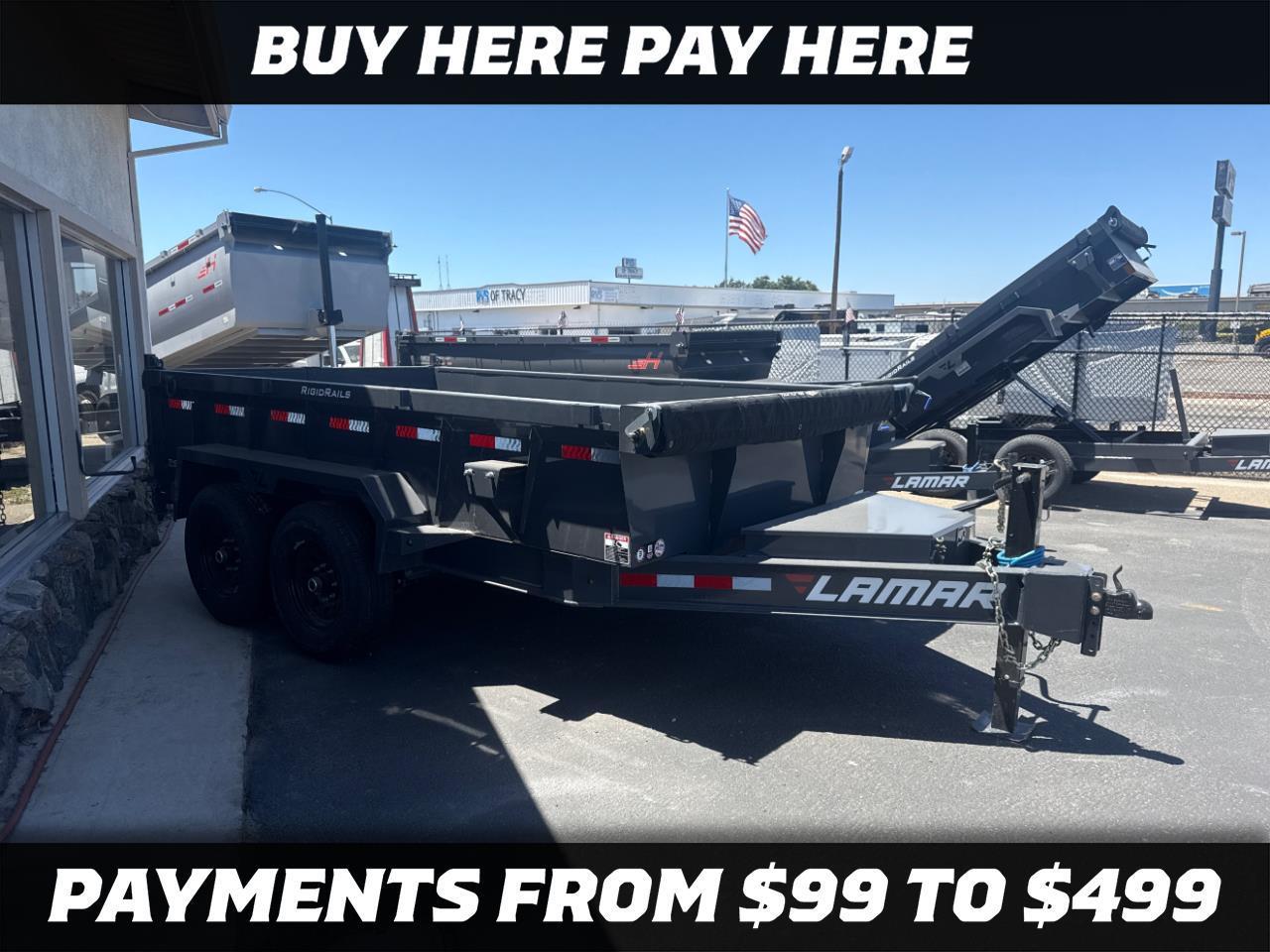 2026 Lamar 12 Foot Dump NEW LAMAR 12 FOOT DUMP 14000 GVWR