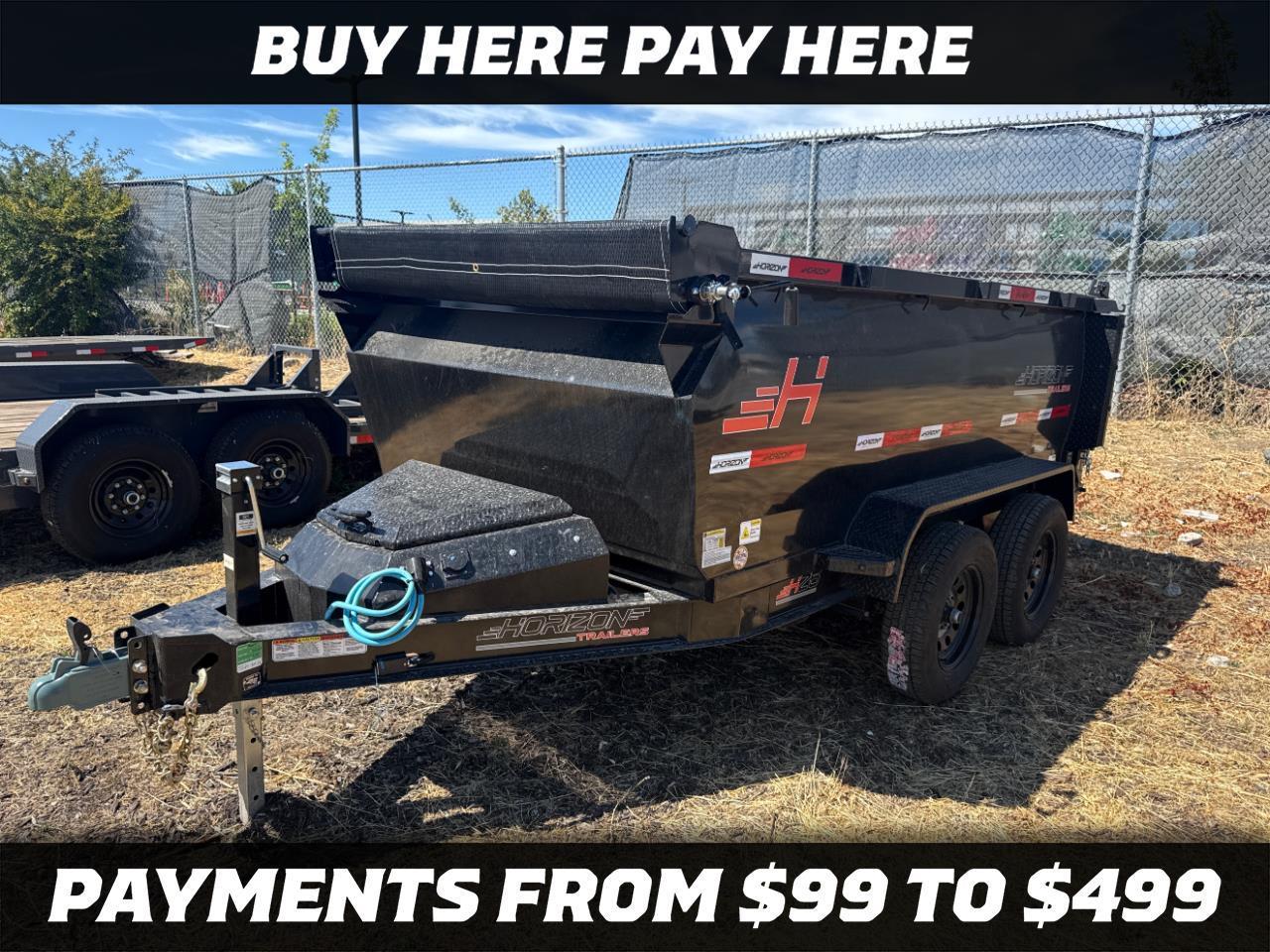 2027 Horizon Trailers 22 NEW HORIZON 60X10 4 FOOT SIDES  SOLID SIDES