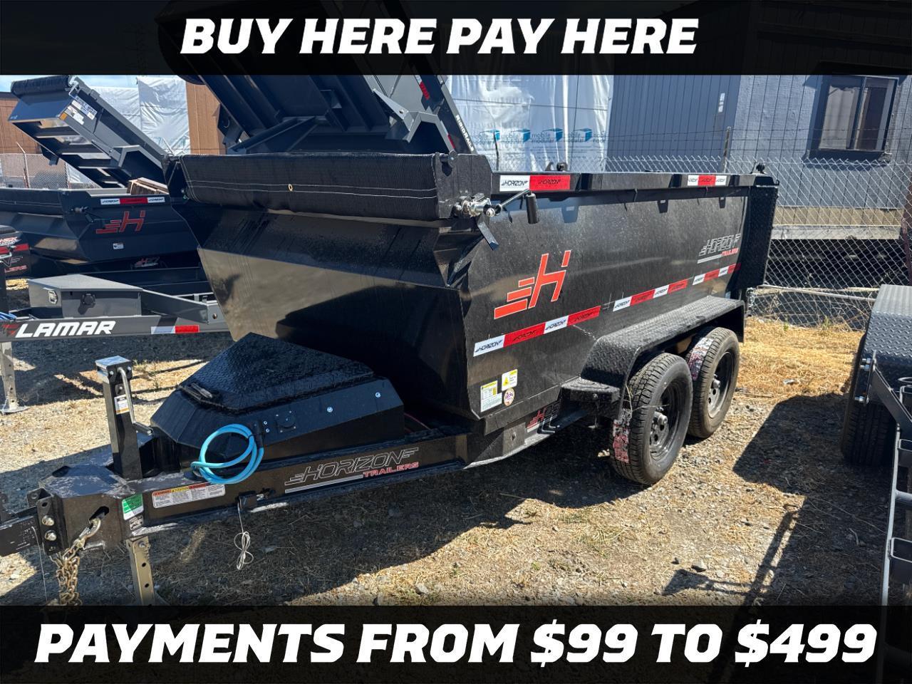 2027 Horizon Trailers 22 NEW 60X10 4 FOOT SIDES SOLID WALLS