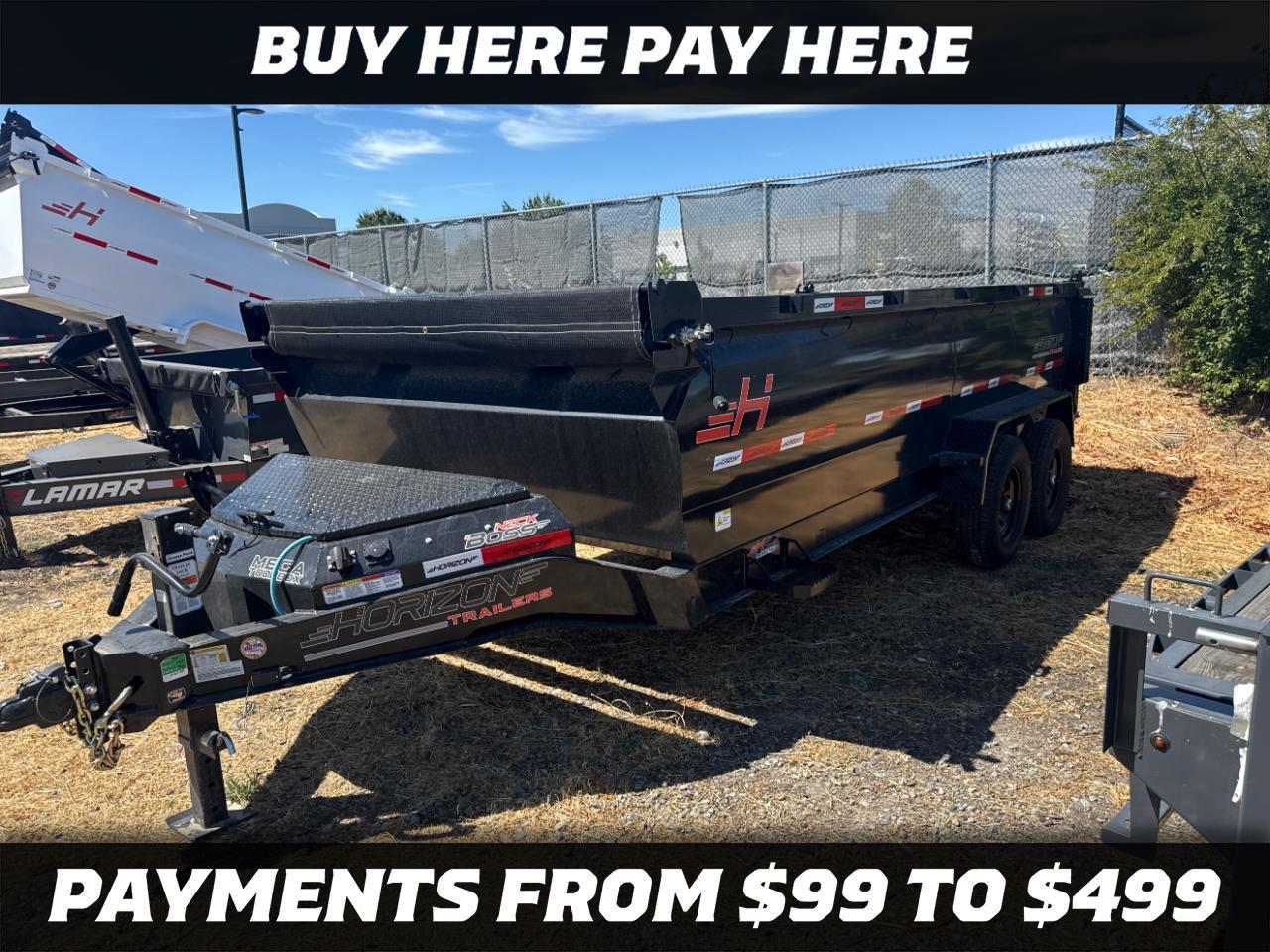 2026 Horizon Trailers 22 NEW HORIZON 16 FOOT 3 FOOT SIDES 15250 GVWR
