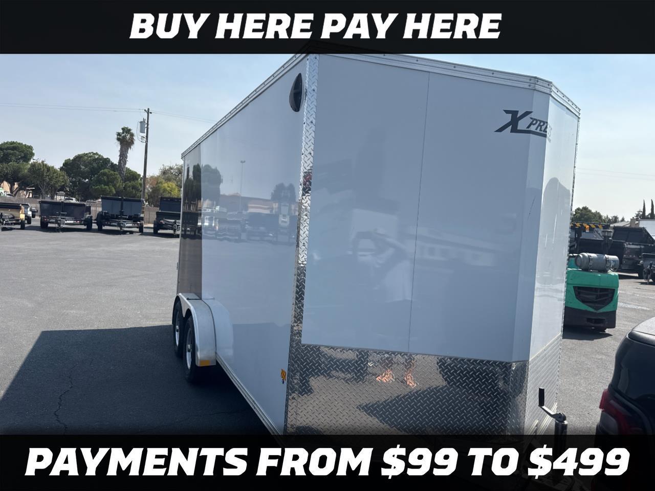 2025 Alcom 7.5 x 16 NEW 7.5 X16 ALCOM ALUMINUM LOADED EXT HEIGHT REAR