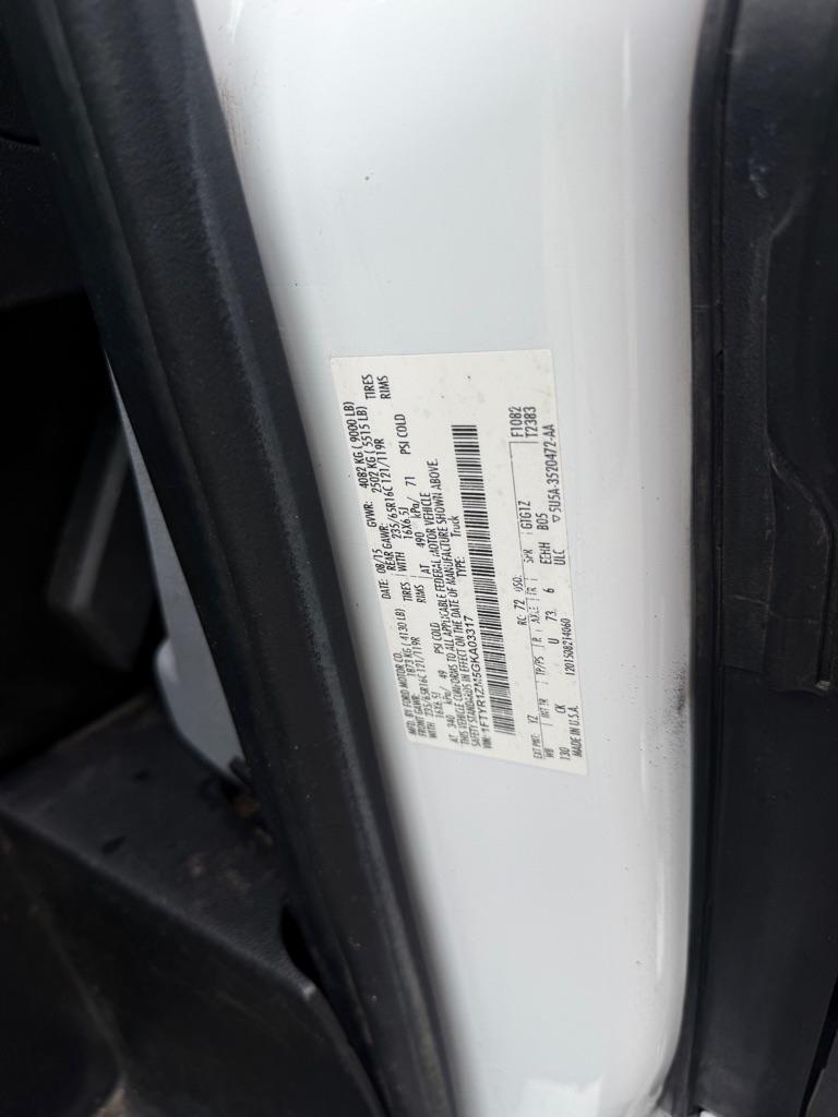Ford Transit T-250 130" Low Rf 9000 GVWR Swing-Out RH Dr 2016