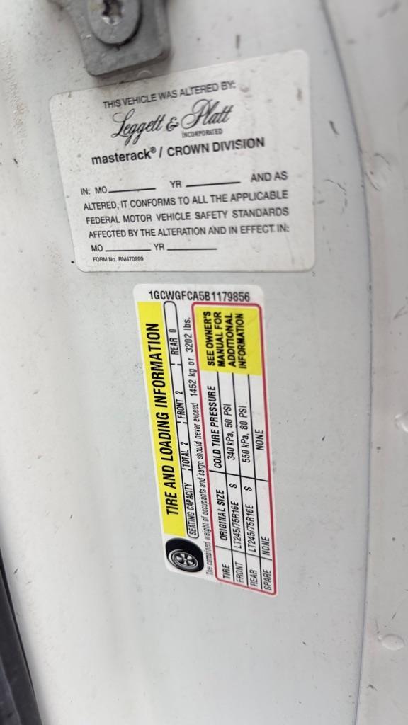 Chevrolet Express 2500 Cargo 2011