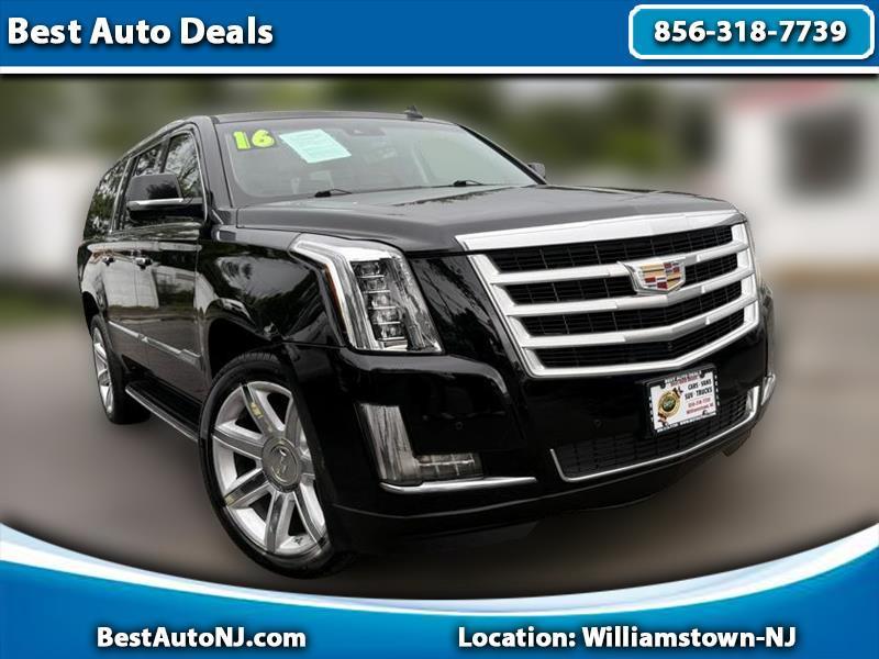 Black 2016 Cadillac Escalade ESV SUV / Crossover Four-Wheel Drive Automatic