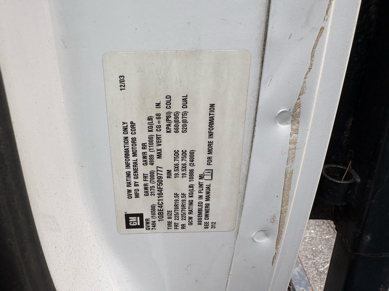 Chevrolet CC4500  2004