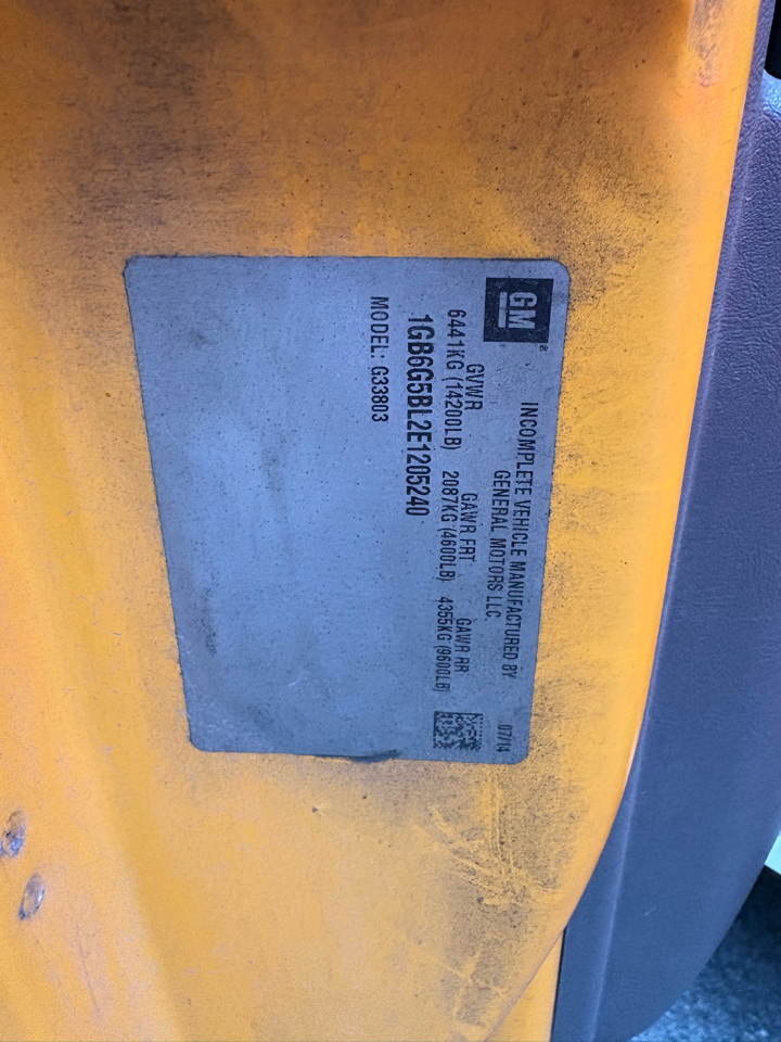 Chevrolet Express Commercial Cutaway  2014 Chevrolet Express Commercial Cutaway  2014