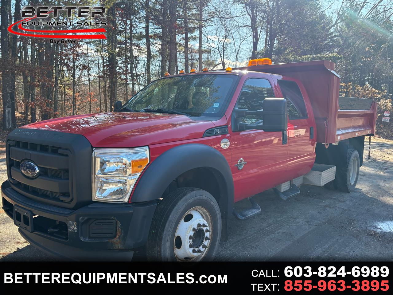 2014 Ford Super Duty F-550 2WD DIESEL CREW CAB DUMP TRUCK