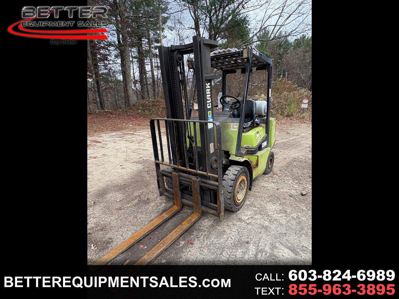 2000 Clark Pneumatic Tire Forklift 4K CAPACITY LPG FORKLIFT
