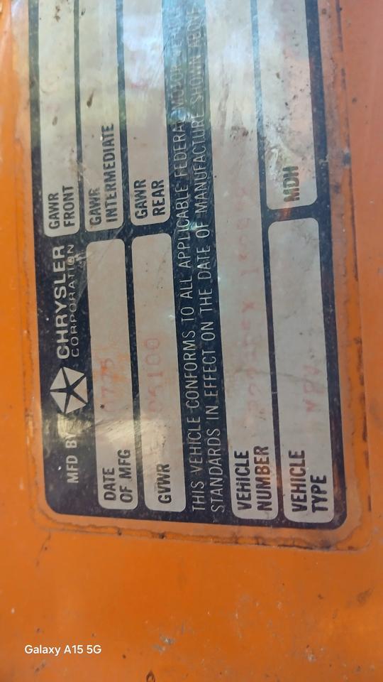 Dodge B Series Van/Wagon  1975