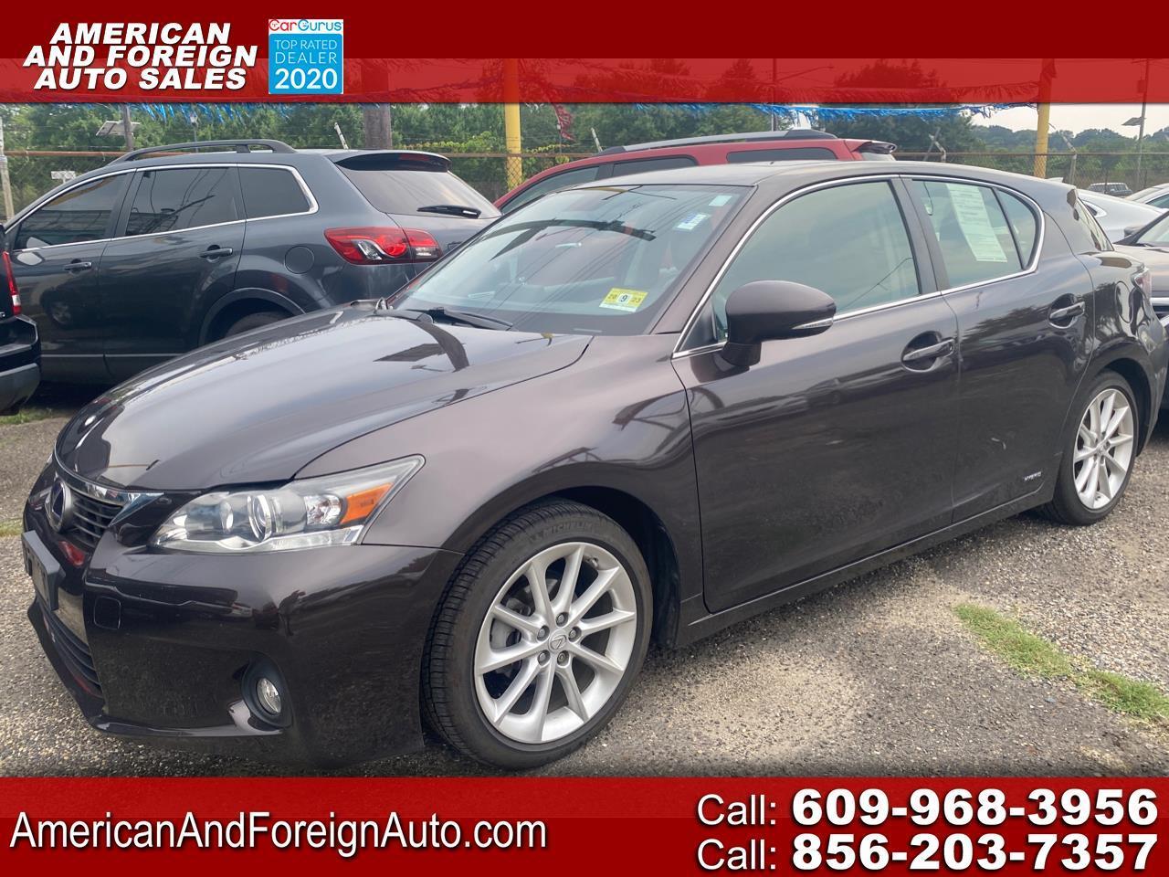 Used 2012 Lexus CT 200h FWD 4dr Hybrid for Sale in Delran NJ 08075 American and Foreign Auto Sales
