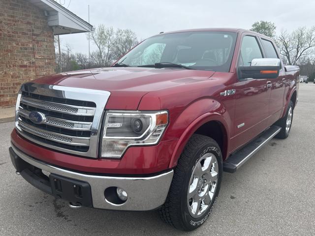 Red 2013 Ford F-150 XL SuperCrew 4WD Pickup Truck Four-Wheel Drive Automatic