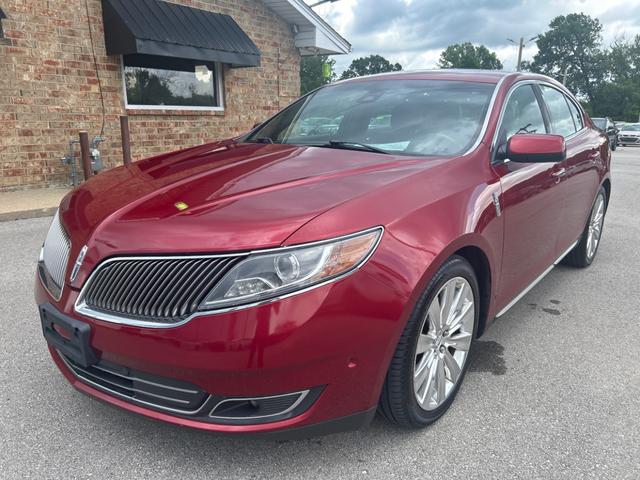 Red 2013 Lincoln MKS EcoBoost AWD Sedan All-Wheel Drive Automatic