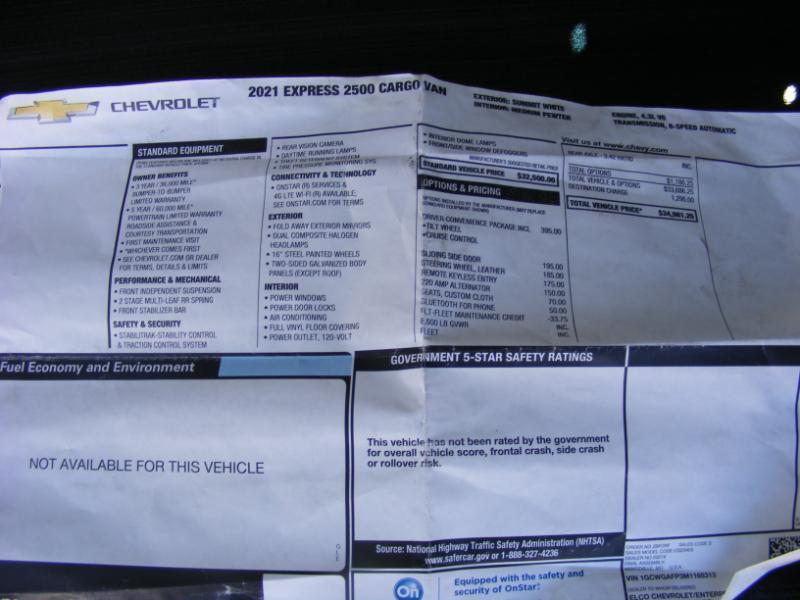 Chevrolet Express 2500 Cargo 2021