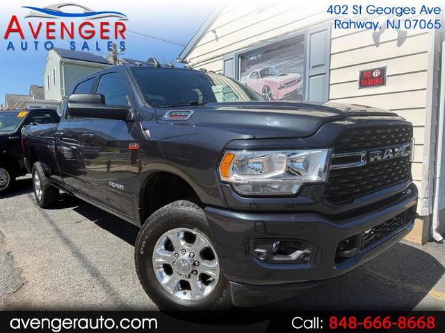 Gray 2022 RAM 3500 Big Horn Crew Cab LB 4WD Pickup Truck Four-Wheel Drive Automatic