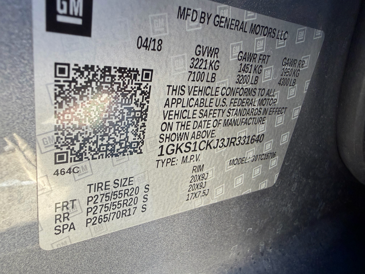 GMC Yukon 2WD 4dr Denali 2018 GMC Yukon 2WD 4dr Denali 2018