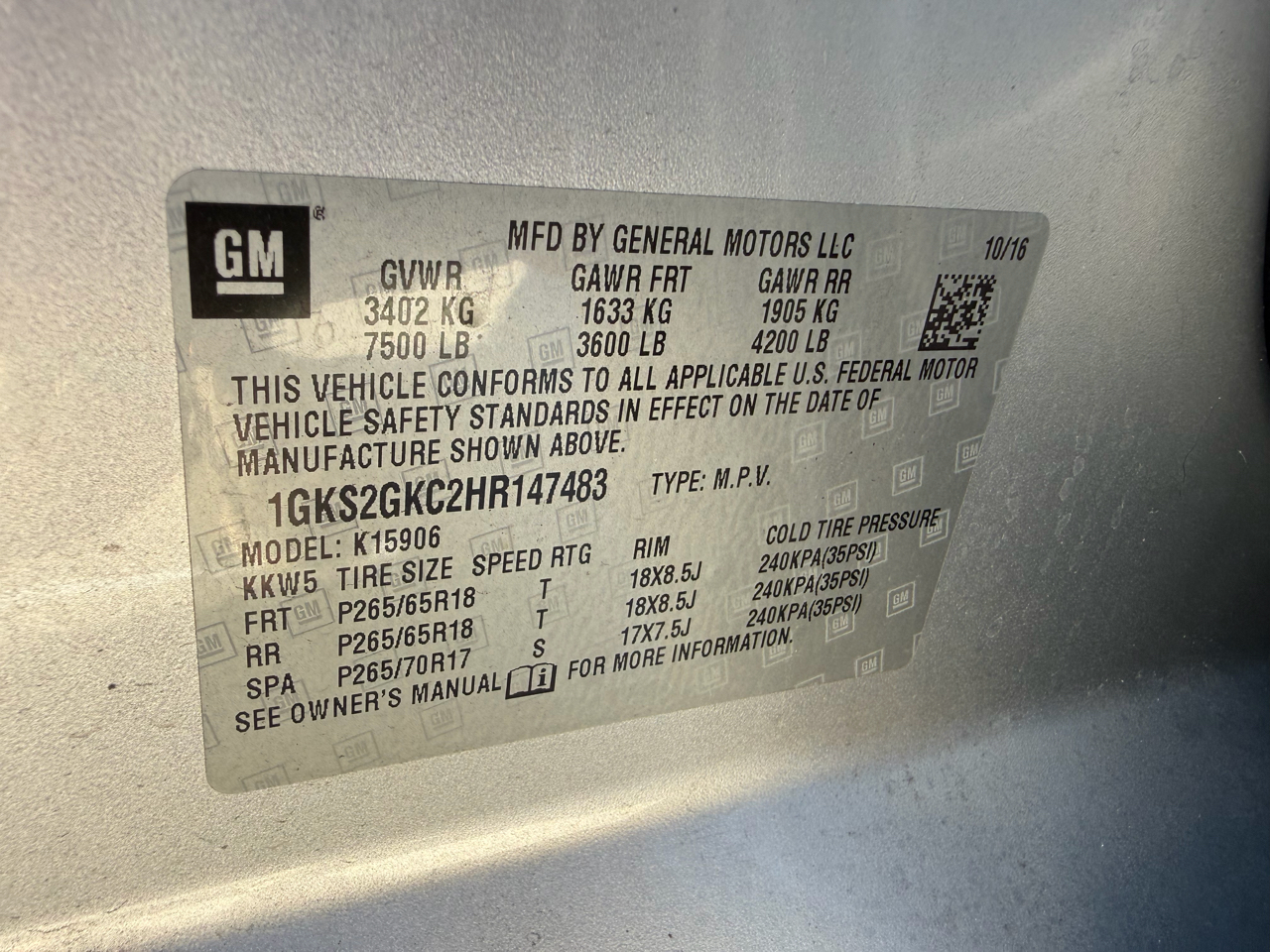 GMC Yukon XL 4WD 4dr SLT 2017 GMC Yukon XL 4WD 4dr SLT 2017
