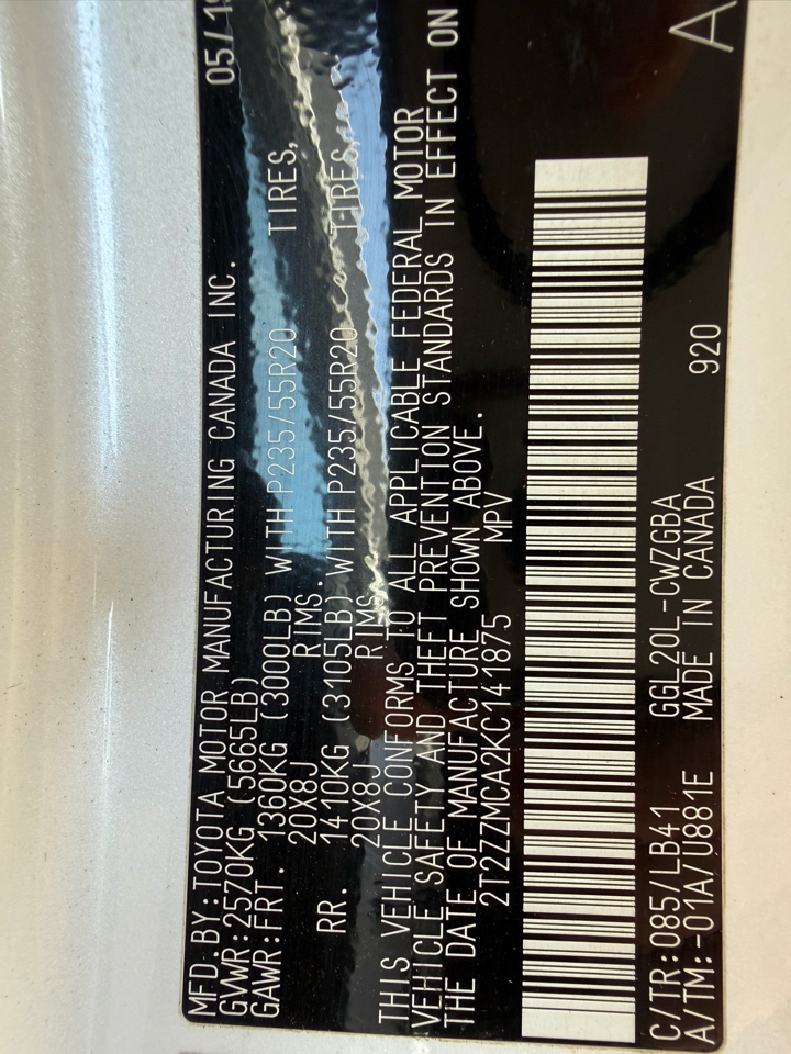 Lexus RX RX 350 FWD 2019