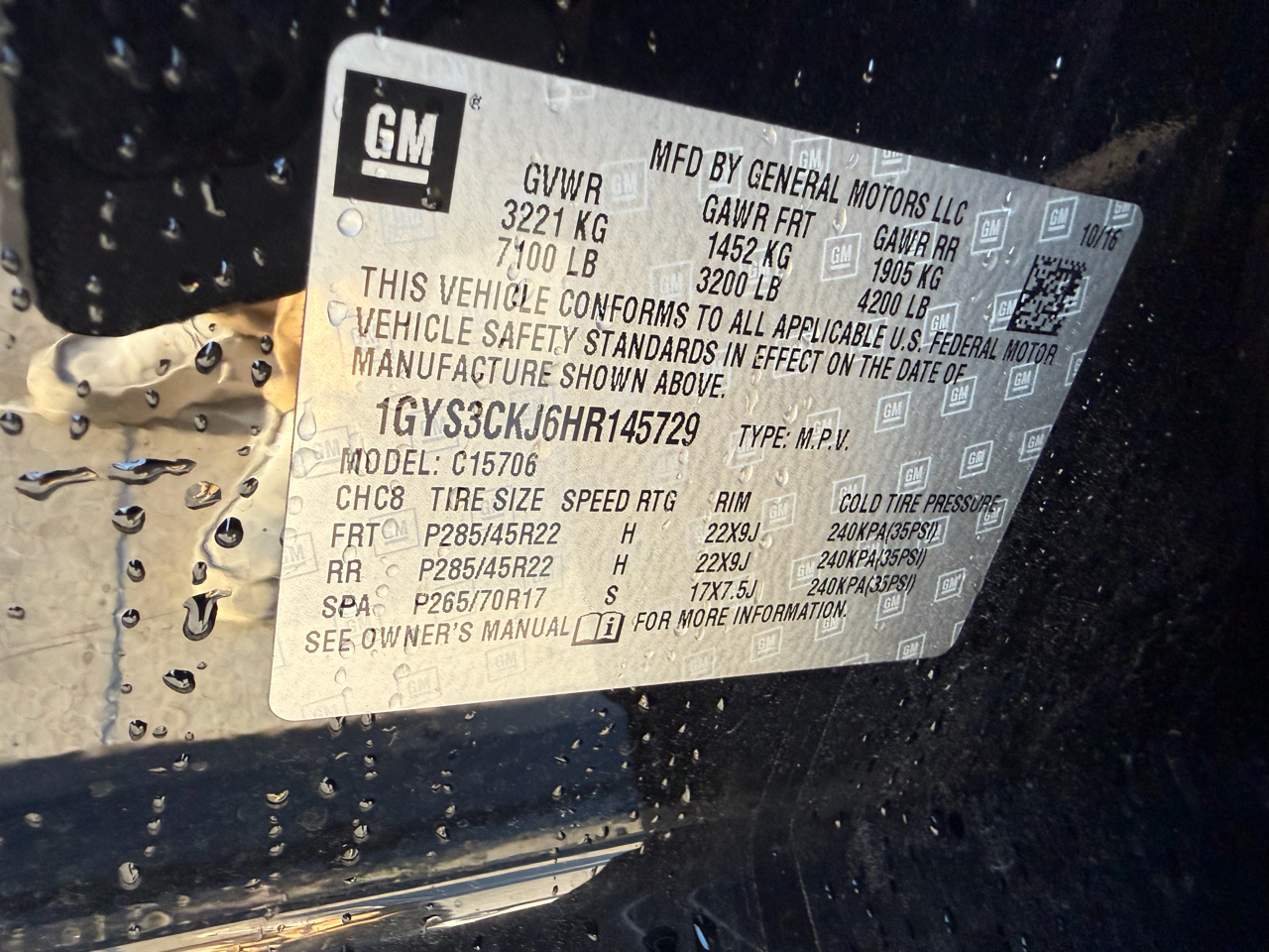 Cadillac Escalade 2WD 4dr Premium Luxury 2017