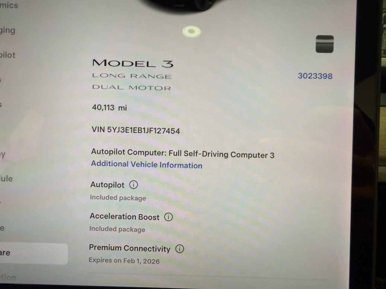 Tesla Model 3 Long Range Battery AWD 2018