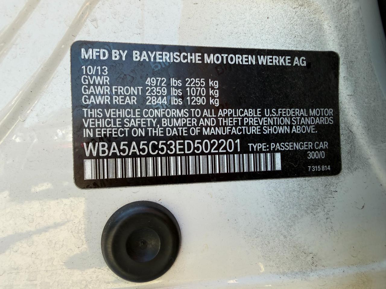 BMW 5 Series 4dr Sdn 528i RWD 2014