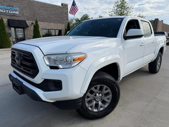 White 2019 Toyota Tacoma SR5 I4 Double Cab RWD Pickup Truck 4X2 Automatic