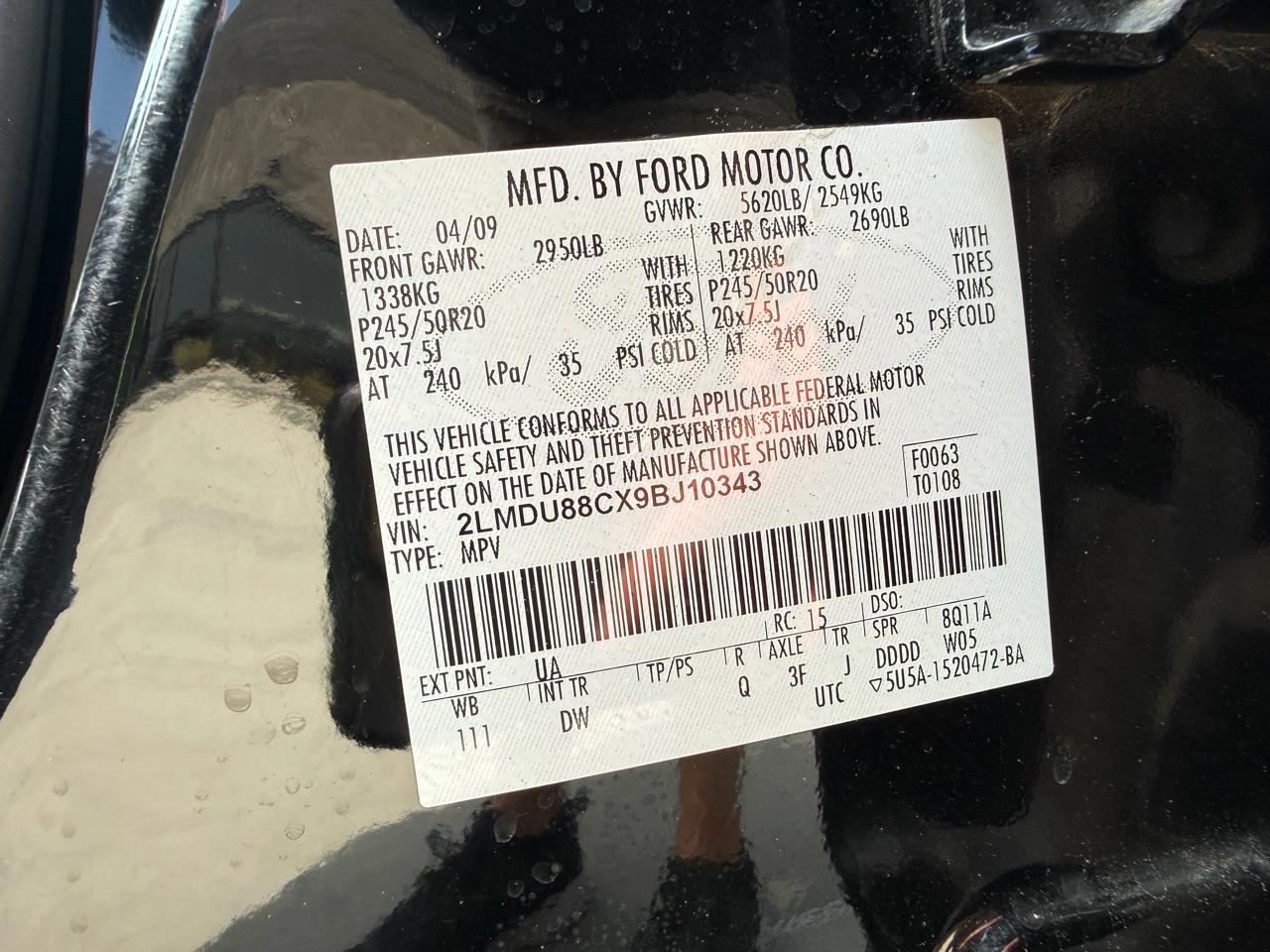 Lincoln MKX AWD 4dr 2009