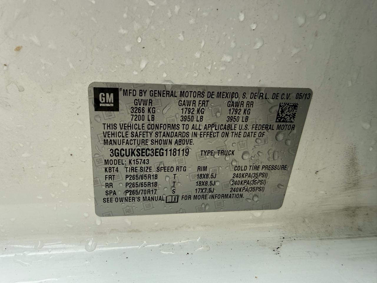 Chevrolet Silverado 1500 4WD Crew Cab 153.0" LTZ w/2LZ 2014