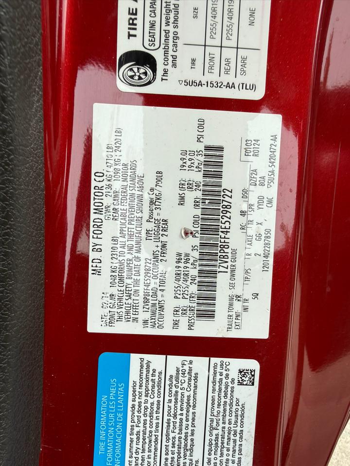 Ford Mustang 2dr Conv GT 2014