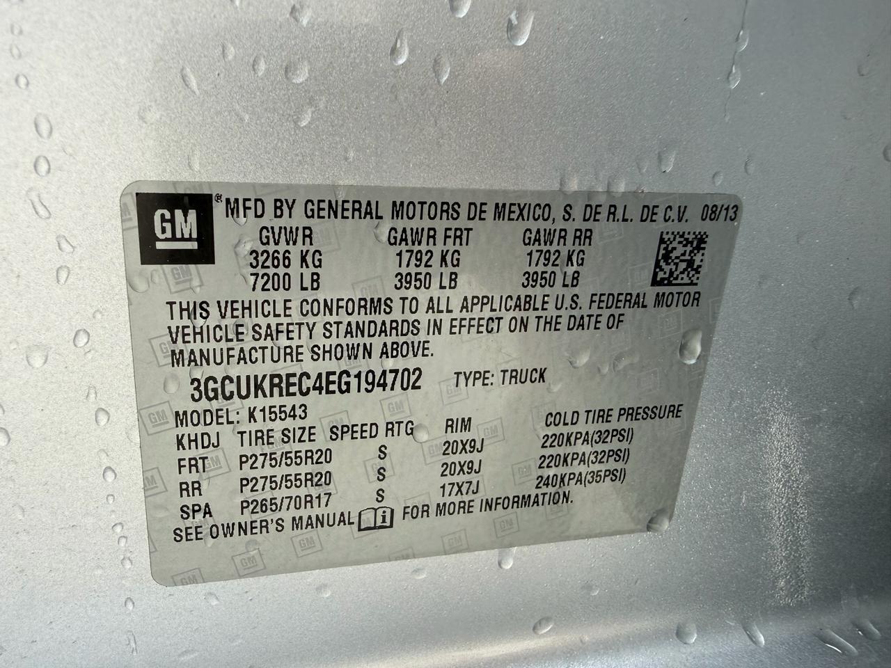 Chevrolet Silverado 1500  2014