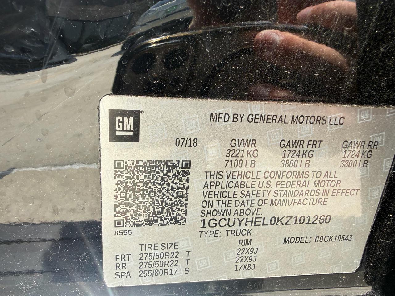 Chevrolet Silverado 1500 4WD Crew Cab 147" High Country 2019