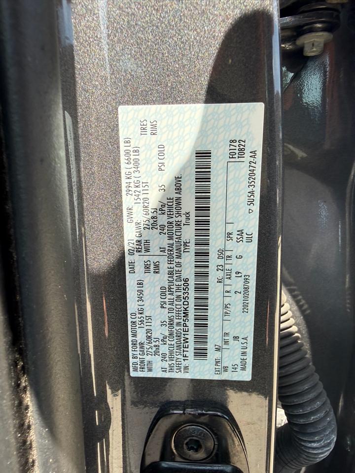 Ford F-150 Lariat 4WD SuperCrew 5.5' Box 2021