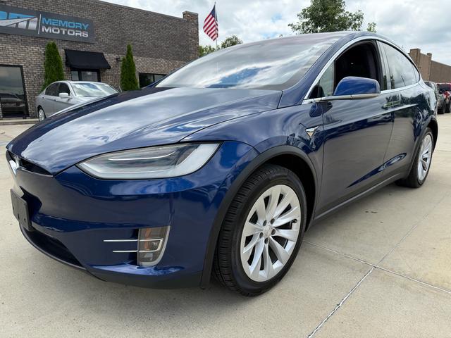 Blue 2020 Tesla Model X SUV / Crossover All-Wheel Drive Automatic