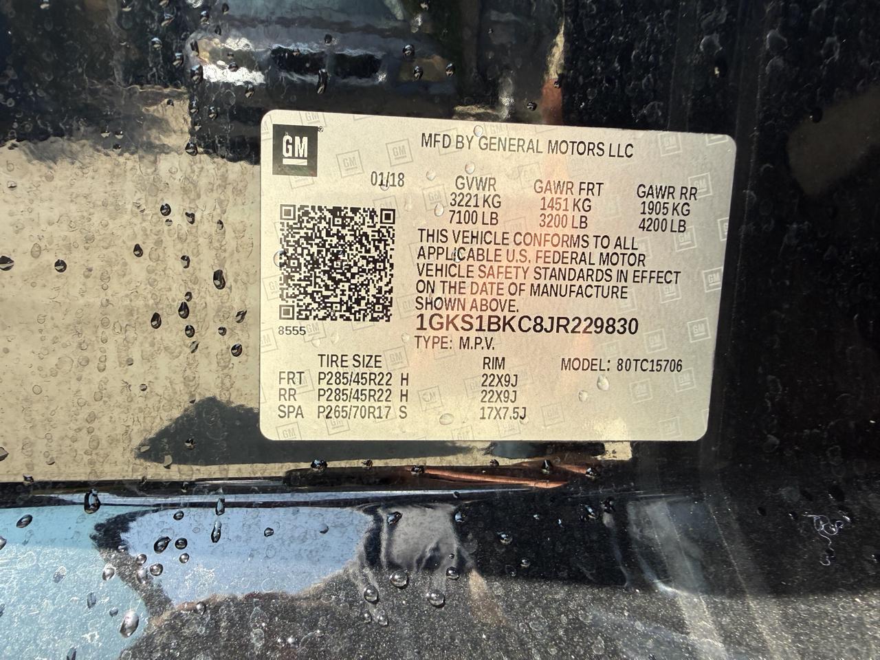 GMC Yukon 2WD 4dr SLT 2018