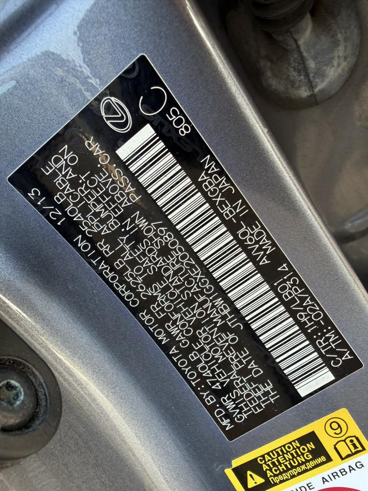 Lexus ES 300h 4dr Sdn Hybrid 2014