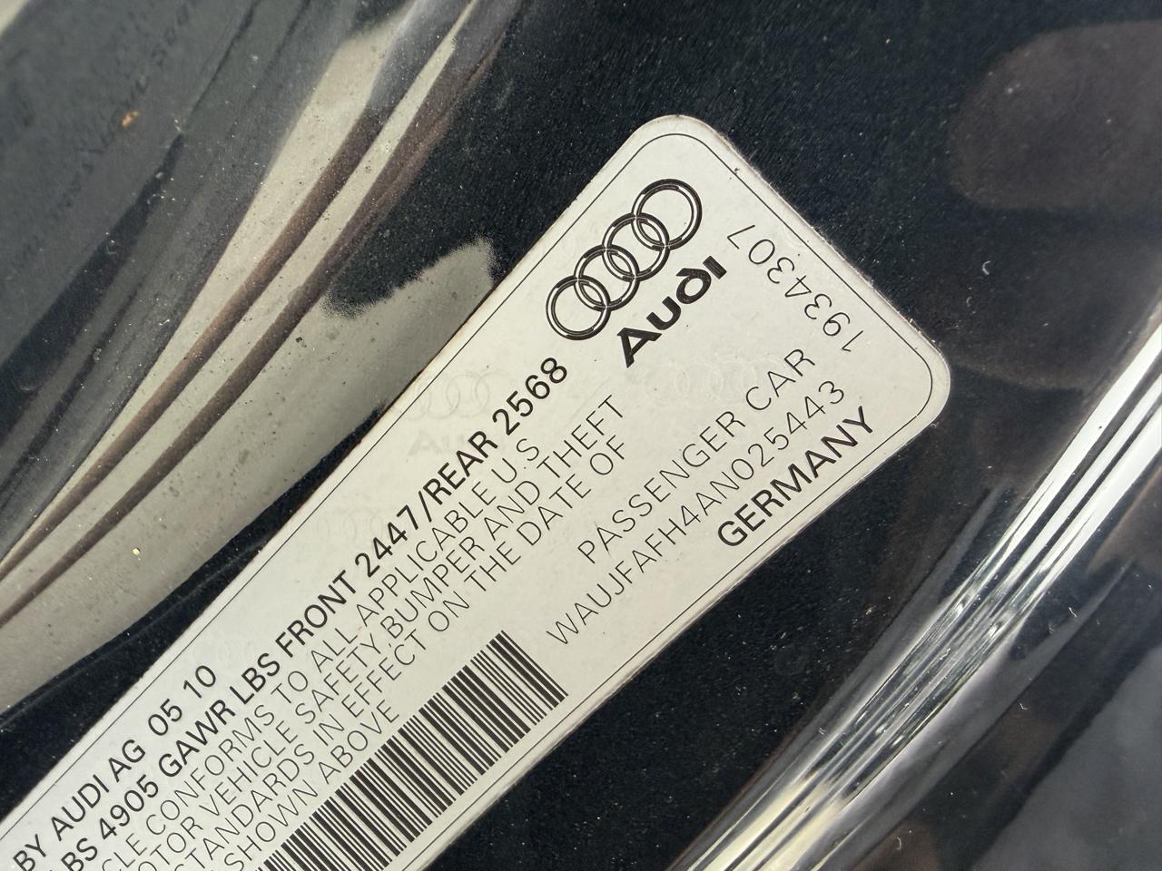 Audi A5 2dr Cabriolet CVT FrontTrak Premium Plus 2010
