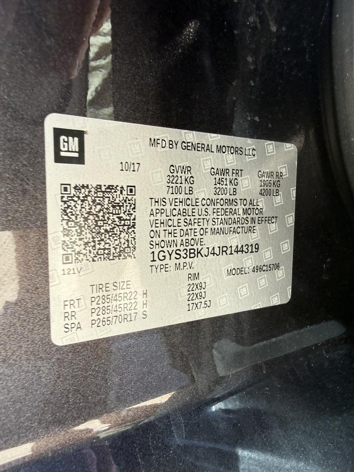 Cadillac Escalade 2WD 4dr Luxury 2018