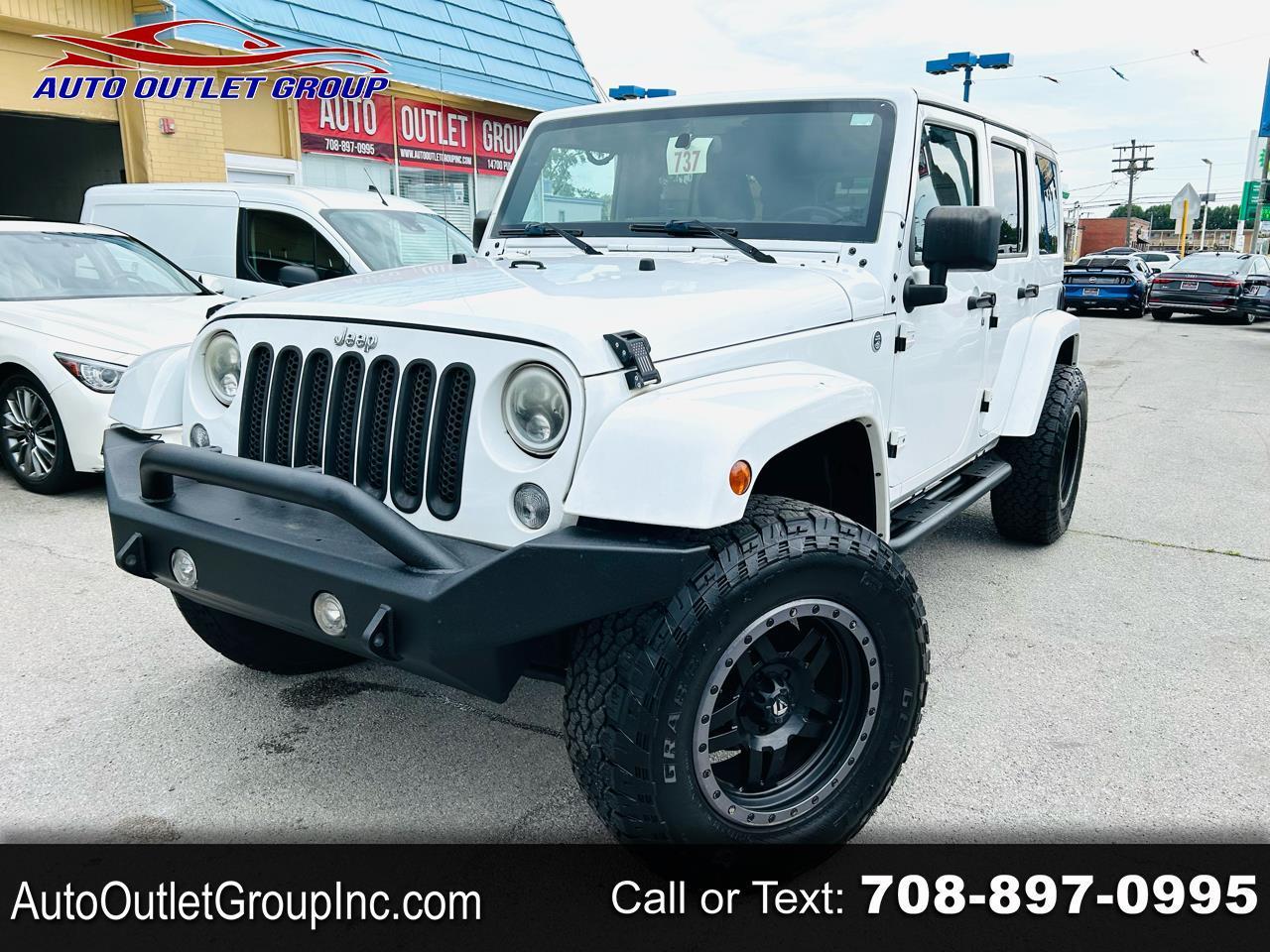 White 2015 Jeep Wrangler SUV / Crossover Four-Wheel Drive Automatic