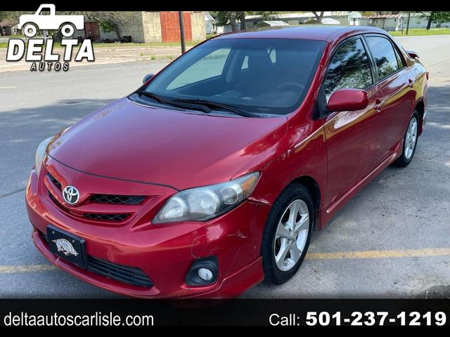 Red 2013 Toyota Corolla S Sedan Front-Wheel Drive