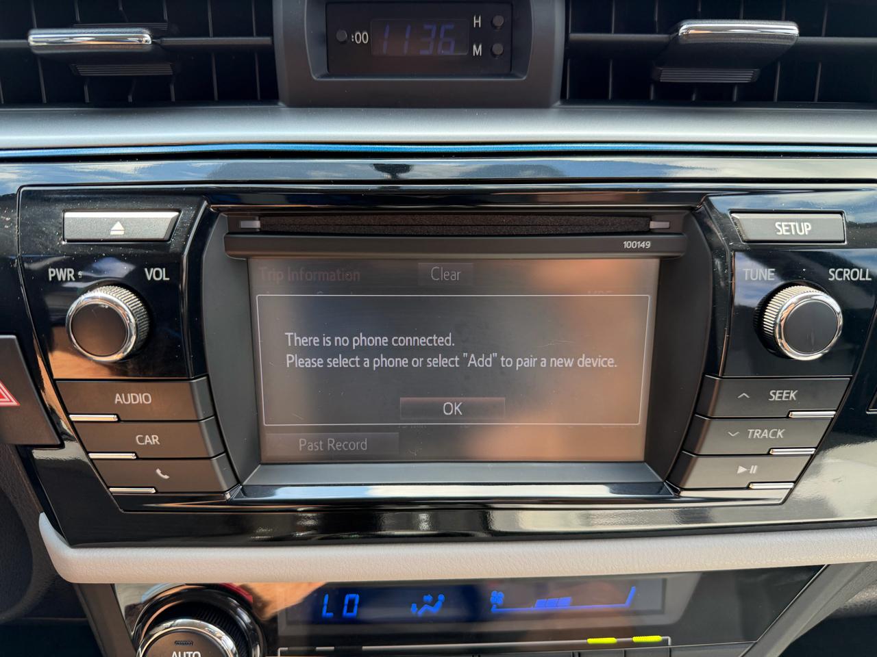 Toyota Corolla 4dr Sdn Auto L (Natl) 2015