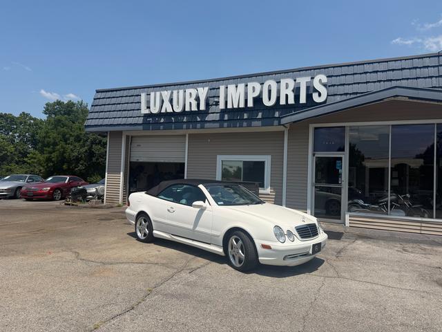 White 2003 Mercedes-Benz CLK Convertible Rear-Wheel Drive Automatic